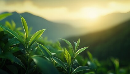 Tea Plantation Sunset.