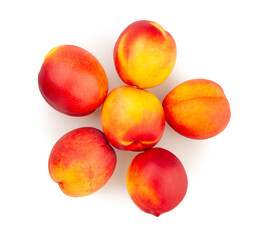 nectarine path isolated on white