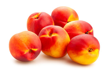 nectarine path isolated on white