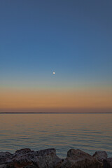 A photo of the sky is blue
