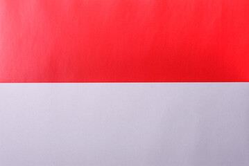 Background in the form of the national flag of Indonesia as a symbol of independence and freedom
