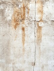 Beige and Brown Textured Wall Background - Aged concrete wall texture with cracks and stains, symbolizing time, weathering, strength, resilience, and history
