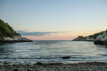 Stunning Ocean Sunset over Rhode Island’s Coastline