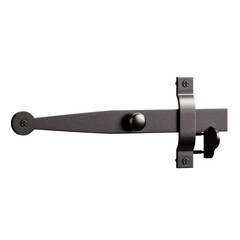 A metal bar with a round knob on the end