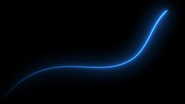Abstract glowing neon lines waving copy space. Abstract equalizer background.