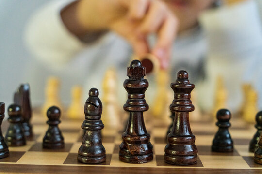 Kid Playing Chess