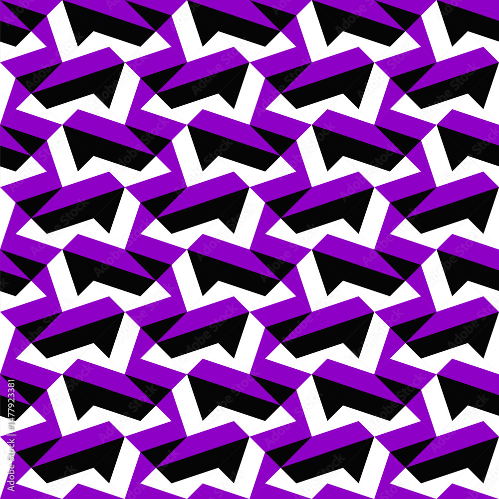 Poster random seamless three color pattern background design