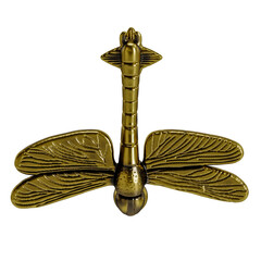 A gold colored insect with two wings