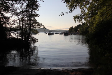 Golden Hour Over a Calm Lake