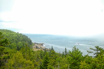 tunning Ocean Landscape View at Acadia National Park