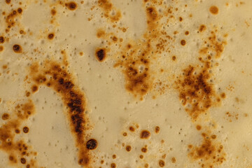 pancakes made from milk , pancakes made from milk with wheat flour of varying degrees of roasting, close up