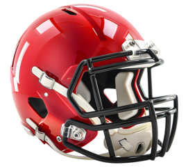 A red football helmet png gridiron football helmet png red Rugby helmet png American football equipment png american football red helmets transparent background png image