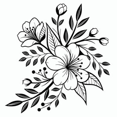 Obraz premium vector illustration of a flower