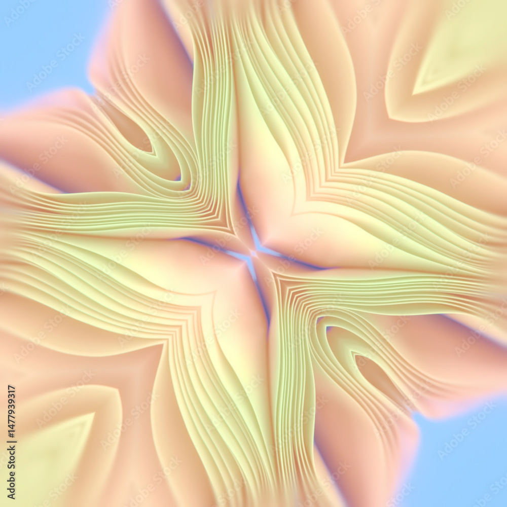 Poster bright colorful wave pattern. abstract digital illustration emphasizes the effect of movement and vi