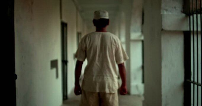 The Freedom Fighter as a prisoner in Prison