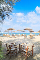 Romantic beach at greek island