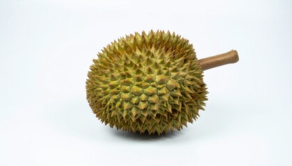 Marang with Spiky Skin on Isolated White Background