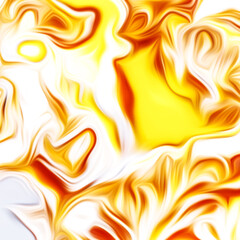 Abstract fluid art digital painting and dynamic swirling patterns with vibrant color transitions.