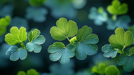 Close-up of vibrant, fresh leaves