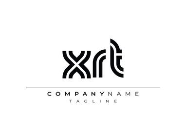 XRT Creative Unique Modern Letter Logo Design. Stylized logo featuring a unique letter design, presenting abstract minimalist aesthetics and modern appeal.