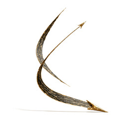 Golden Arrows Dynamic Flight Elegant Design