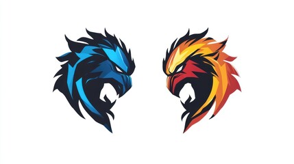 Fototapeta premium Fierce avian emblems