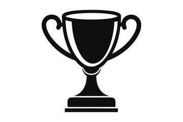 Graphic Depiction of a Victory Trophy Cup Icon Illustration and Design Element
