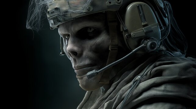 Ghost Riley close-up portrait