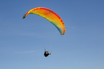 Paragliding and hang gliding offer freedom and adrenaline. A unique experience of connecting with nature and overcoming limits. Paragliding Ramp Parque da Cidade - Niteroi, Rio de Janeiro, Brazil