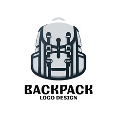 Backpack Vector Logo Design