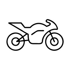 Fototapeta premium Motorcycle Icon Outline Design 