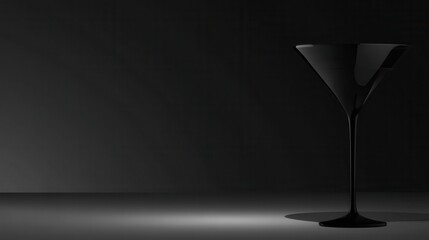 Minimalist interior with sleek black lamp, modern design, perfect ambiance for cozy reading or focused work environment, ample copy-space.