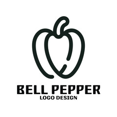 Bell Pepper Vector Logo Design