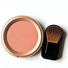 make up brushes and powder