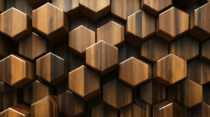 Honeycomb Wood Pattern Surface Texture Design for Backgrounds