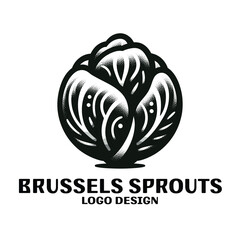 Brussels Sprouts Vector Logo Design