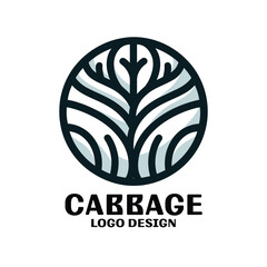 Naklejka premium Cabbage Vector Logo Design