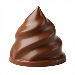 Obraz premium Milk chocolate candy, Ras el Abd chocolate, isolated on white background