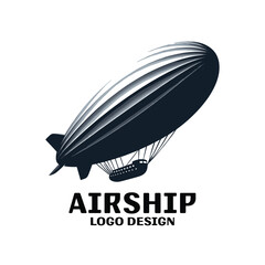 Airship Vector Logo Design