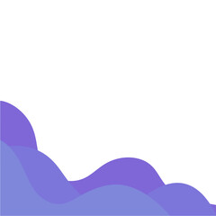 abstract wave corner purple