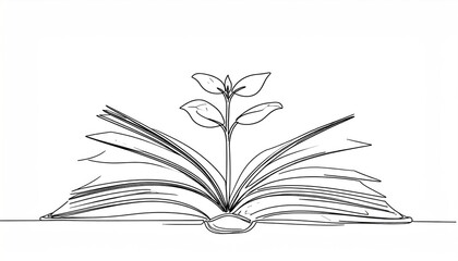 Conceptual illustration showcasing education's power to foster growth and knowledge