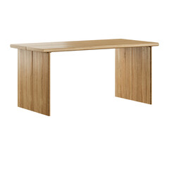 A wooden desk with a brown top