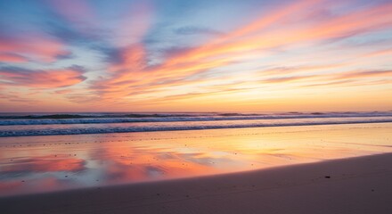 Fototapeta premium Sunset Over Beach