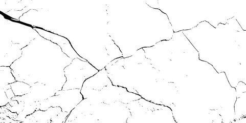 High-Resolution Vector Texture of Dry Cracked Earth with Transparent Background – Grunge Distressed Overlay Featuring Natural Split Lines and Soil Fractures