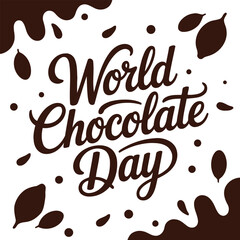 indulge in the sweet celebration of chocolate day vector illustration