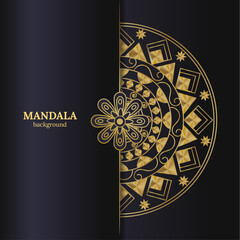 Hand-Drawn Luxury Mandala Background in Ornate Style