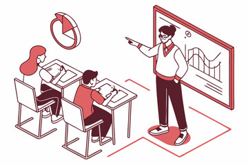 businessman and businesswoman