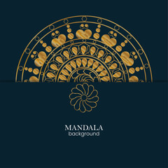 Luxury Mandala Background for Wedding Invitations