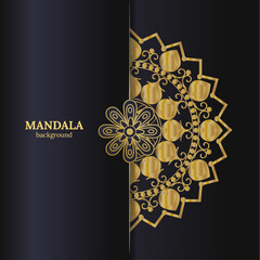 Luxury Mandala Background for Wedding Invitations