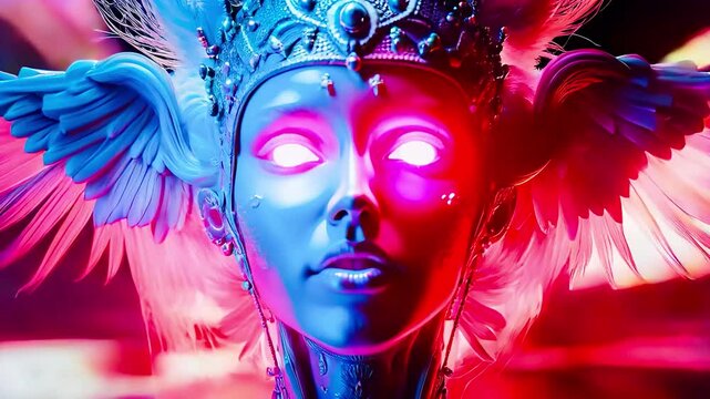 Hermes face future look crown power antique
